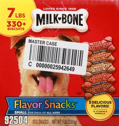 Milk-Bone Mini's Flavor Snacks Dog Treats, 36 Ounce Crunchy Texture Helps Reduce Tartar