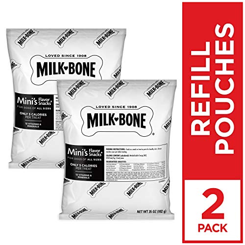 Milk-Bone Mini's Flavor Snacks Dog Treats, 36 Ounce Crunchy Texture Helps Reduce Tartar