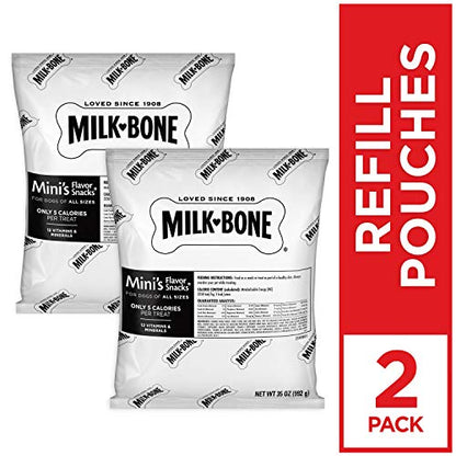 Milk-Bone Mini's Flavor Snacks Dog Treats, 36 Ounce Crunchy Texture Helps Reduce Tartar