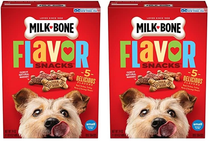 Milk-Bone Mini's Flavor Snacks Dog Treats, 36 Ounce Crunchy Texture Helps Reduce Tartar