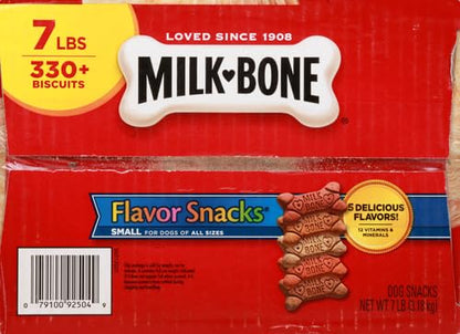 Milk-Bone Mini's Flavor Snacks Dog Treats, 36 Ounce Crunchy Texture Helps Reduce Tartar