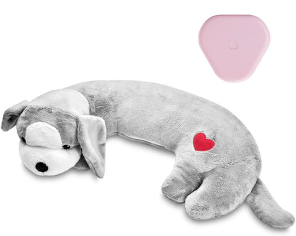 Heartbeat Toy Puppy Heartbeat Stuffed Toy for Dog Calming Aid, Heartbeat Puppy Toy for Pets Anxiety Relief, Dog Comfort Toy for Behavioral Aid Crate Training, Puppy Essential