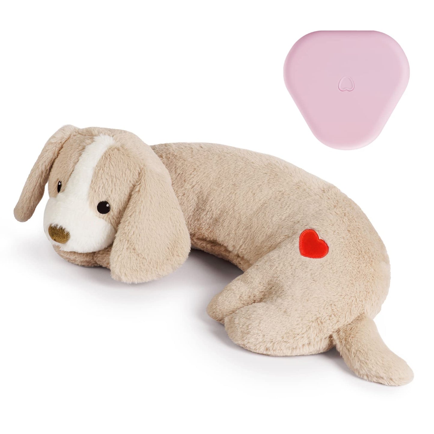 Heartbeat Toy Puppy Heartbeat Stuffed Toy for Dog Calming Aid, Heartbeat Puppy Toy for Pets Anxiety Relief, Dog Comfort Toy for Behavioral Aid Crate Training, Puppy Essential