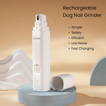 Dog Nail Grinder, Rechargeable Dog Nail Trimmers, Silent 2-Speed Electric Cat Claw Clippers, Pet Paw Grooming Supplies for Small and Large Dogs Cats, Puppy Essentials