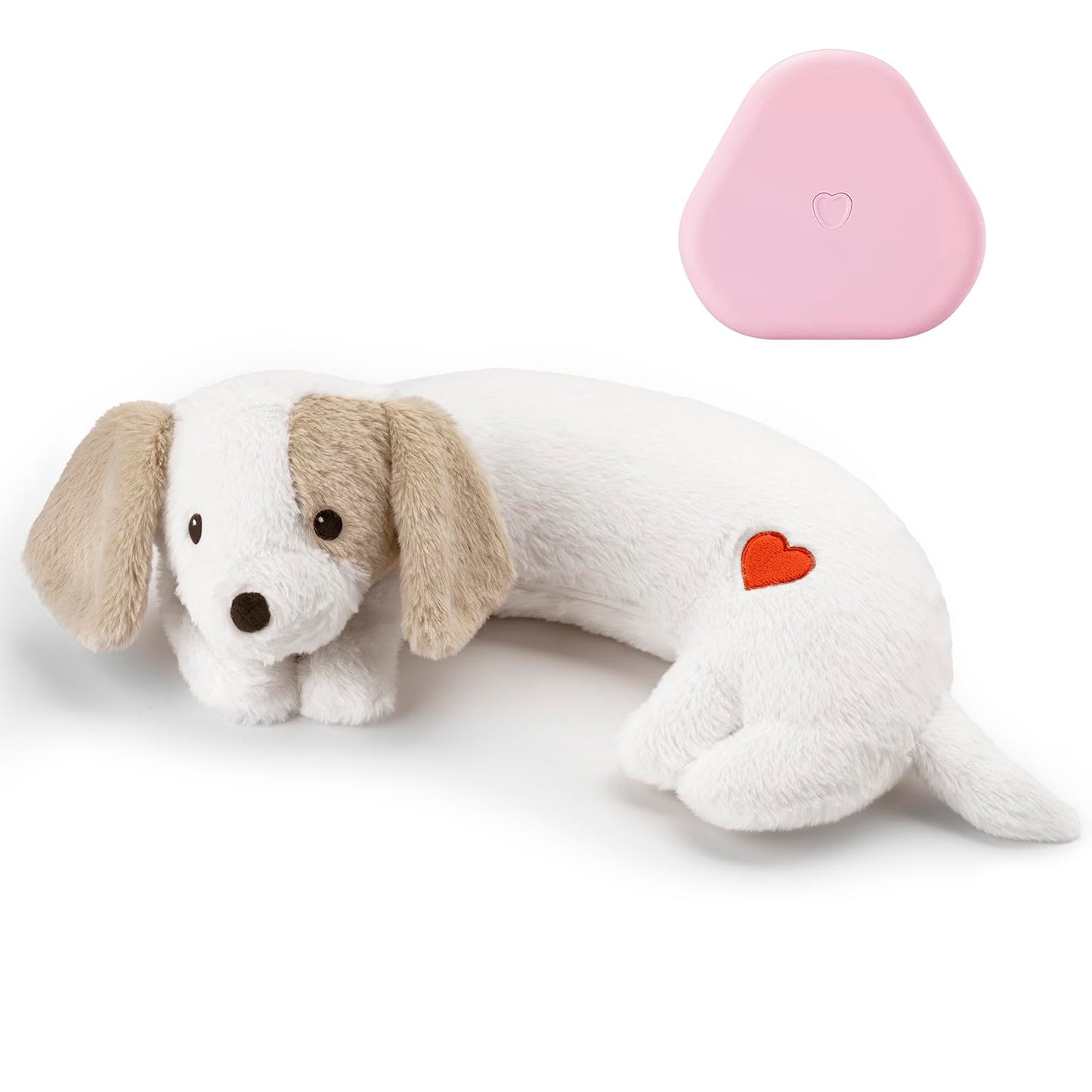 Heartbeat Toy Puppy Heartbeat Stuffed Toy for Dog Calming Aid, Heartbeat Puppy Toy for Pets Anxiety Relief, Dog Comfort Toy for Behavioral Aid Crate Training, Puppy Essential