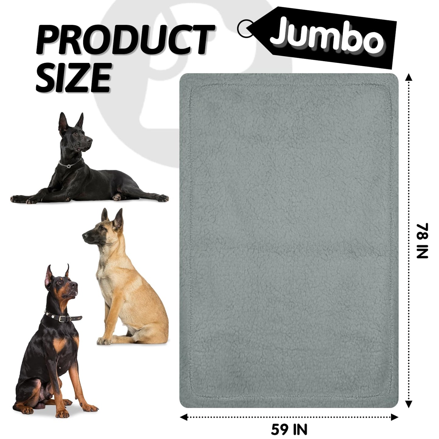 furrybaby Dog Blanket Soft Dog Blankets for Large Dogs Puppy Essentials Washable Fluffy Sherpa Fleece Cat Blanket 32x40 Inches for Bed Furniture Couch Sofa (Double-Layer Medium, Beige)