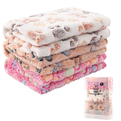 3 Pack Cat and Dog Blanket Soft & Warm Fleece Flannel Pet Blanket, Great Pet Throw for Puppy, Small Dog, Medium Dog & Large Dog (Medium)