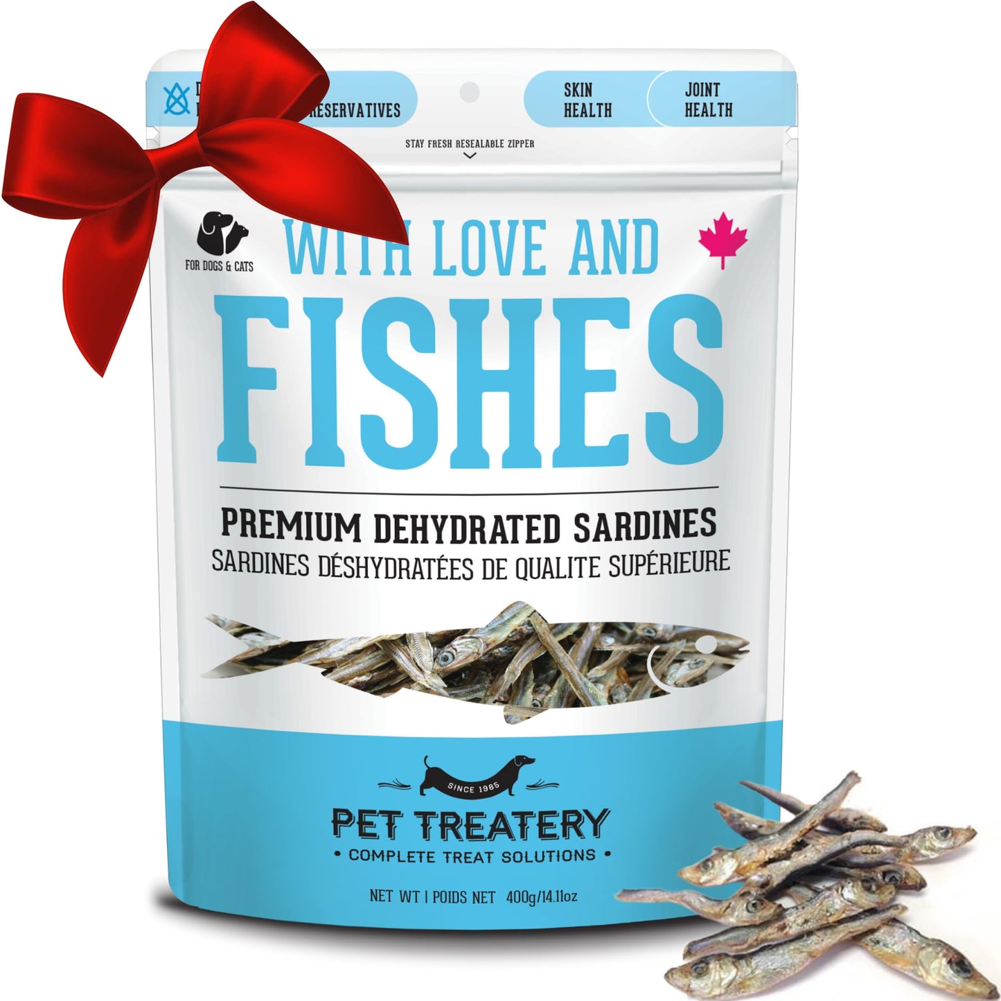 Sardines for Dogs & Sardines for Cats (3.17 oz, Pack of 1) - Dehydrated Single Ingredient Dog Treats - Natural Dog Treats, Grain Free