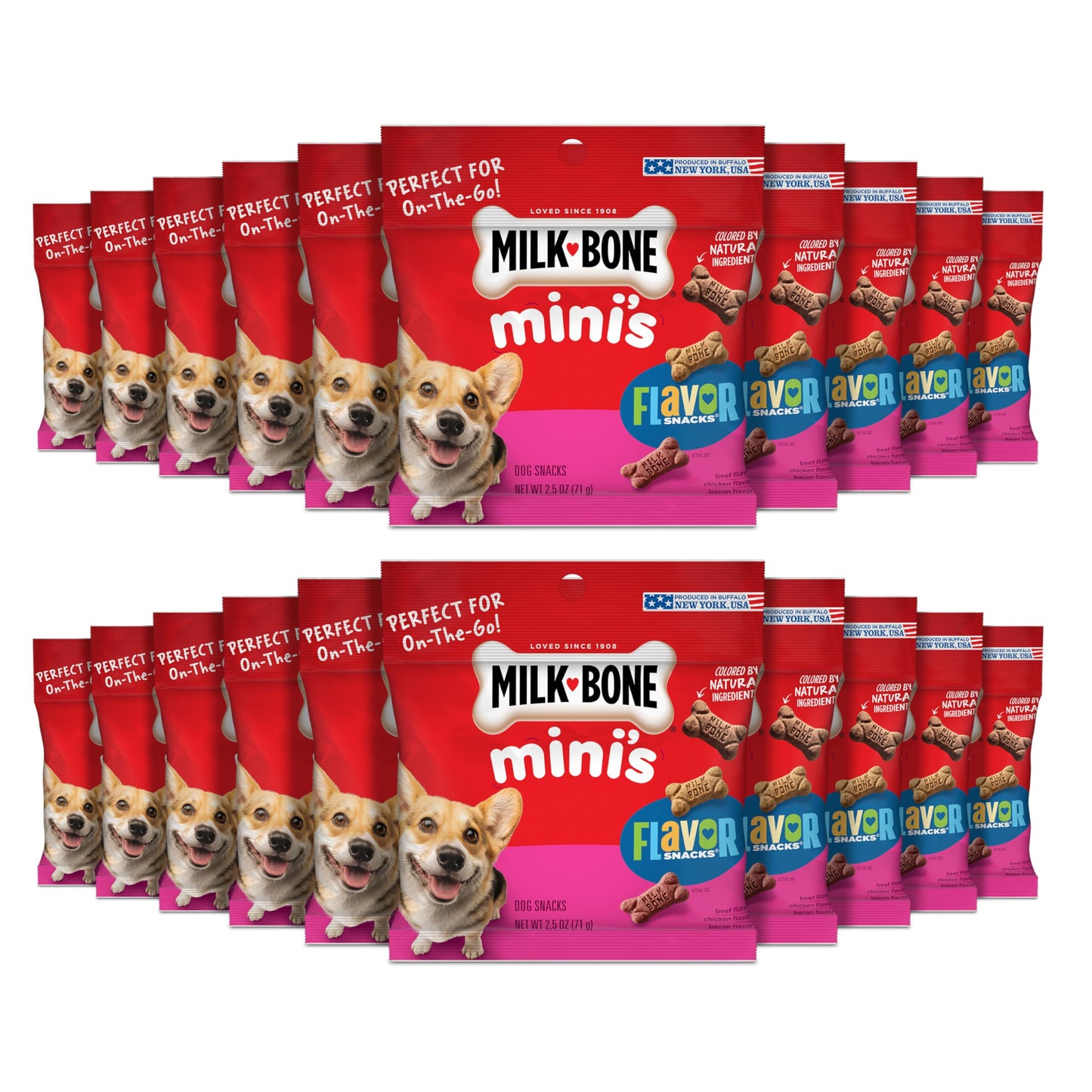 Milk-Bone Mini's Flavor Snacks Dog Treats, 36 Ounce Crunchy Texture Helps Reduce Tartar