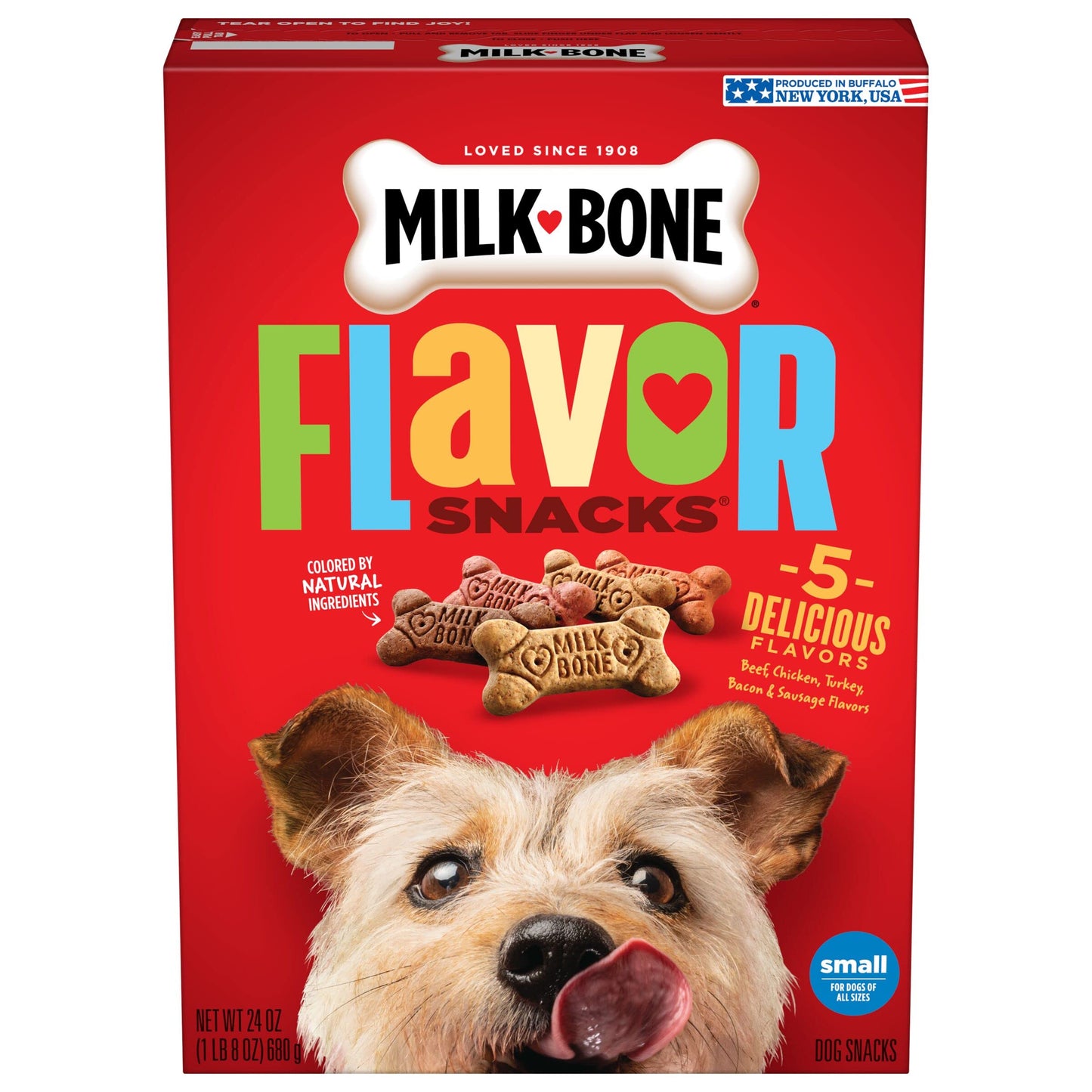 Milk-Bone Mini's Flavor Snacks Dog Treats, 36 Ounce Crunchy Texture Helps Reduce Tartar