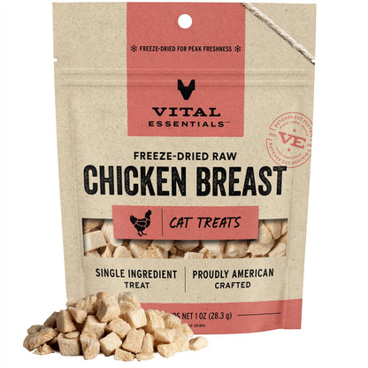 Vital Essentials Freeze Dried Raw Cat Treats, Minnows Treats, 0.5 oz